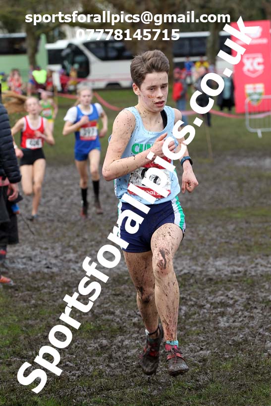 Junior girls, 2020 New Balance English Schools Champs., Sefton Park, Liverpool. Photo: David T. Hewitson/Sports for All Pics